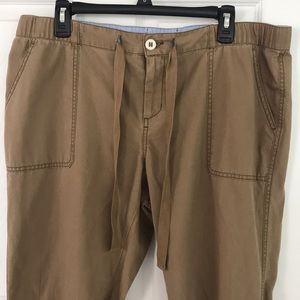 Lands End lightweight drawstring chinos NWT
